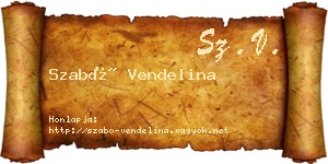 Szabó Vendelina névjegykártya